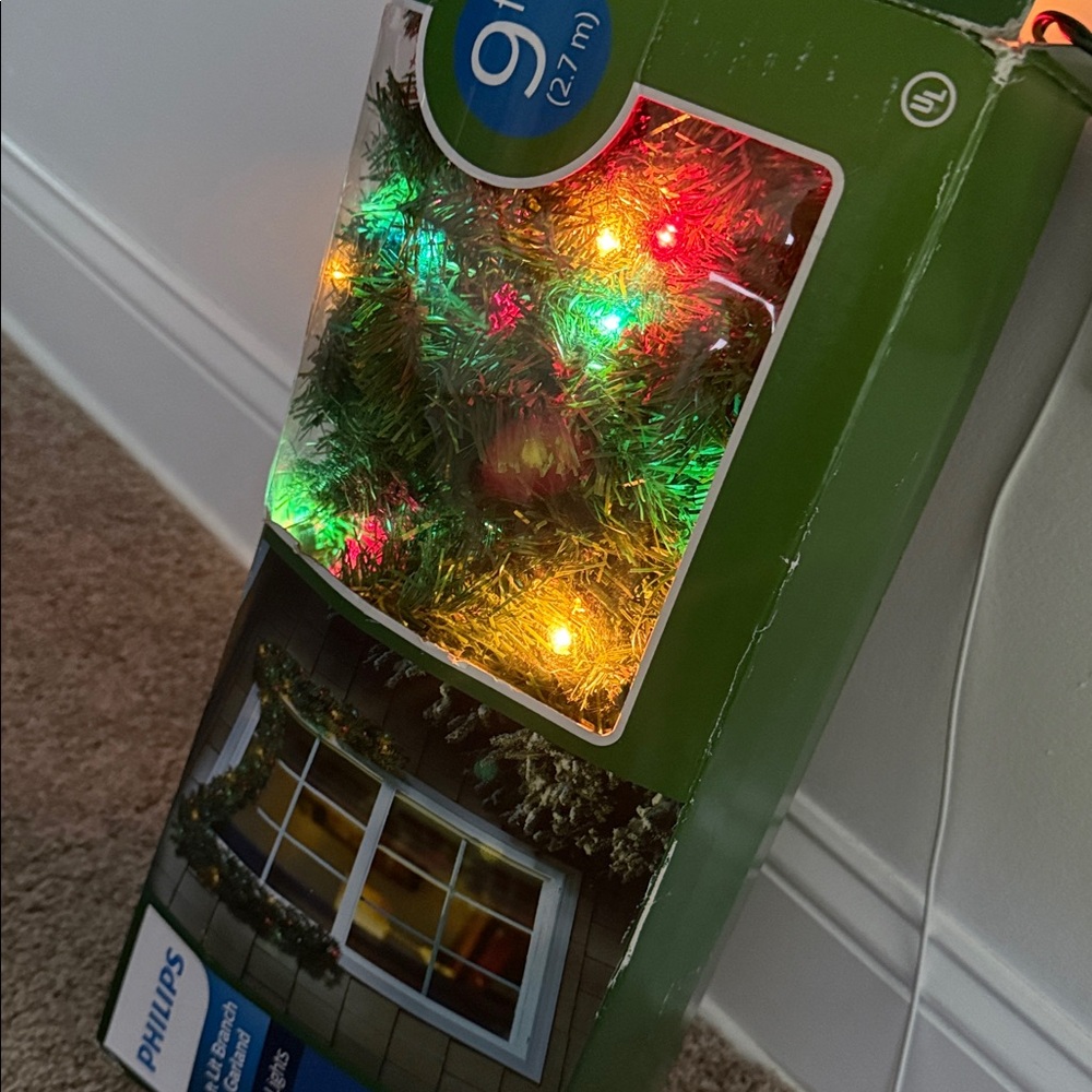 Philips 9ft Multi-Color Lit Garland with Mini Lights - Picture 6 of 7